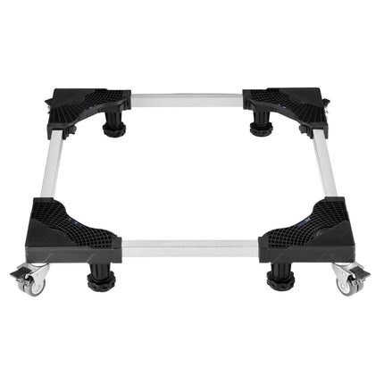 Fridge Stand Mobile Base, 1100 lbs Load Capacity, Washing Machine Stand with 8 Locking Twin Wheels and 4 Brakes, 27.5 -35.4 Inches Adjustable Furniture Dolly for Washer, Refrigerator and Dryer.