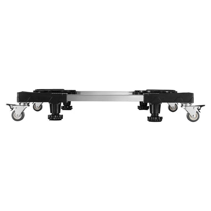 Fridge Stand Mobile Base, 1100 lbs Load Capacity, Washing Machine Stand with 8 Locking Twin Wheels and 4 Brakes, 27.5 -35.4 Inches Adjustable Furniture Dolly for Washer, Refrigerator and Dryer.