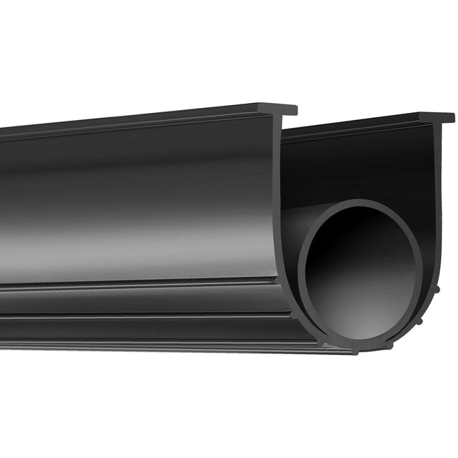 Garage Door Seals Bottom Rubber, U Shape +O Ring Combination Garage Door Bottom Weather Seal, 16ft Weatherproofing Garage Door Seal, 5/16 inch T-ends and 3 3/4 inch Width, for Doors, Black.