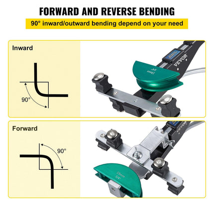 VEVOR Copper Pipe Bender HVAC Refrigeration Ratcheting Tube Bender 1/4" to 7/8".