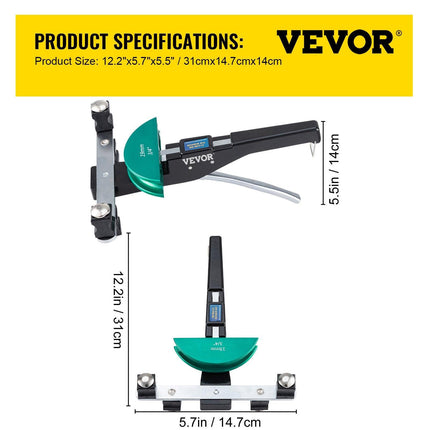 VEVOR Copper Pipe Bender HVAC Refrigeration Ratcheting Tube Bender 1/4" to 7/8".