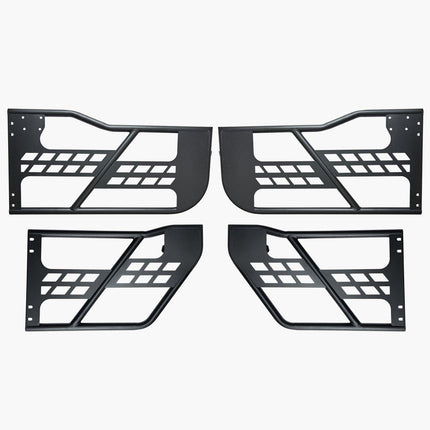 Jeep Tube Doors, 4-Door, Hunting Style Jeep Tubular Door with Heavy-Duty Hinges & OE Latch, Jeep Doors with Rubber Pads & Toughened Steel Tube, Fit for 2007-2018 Jeep Wrangler JK.