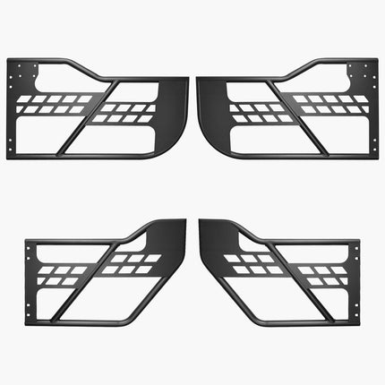 VEVOR Jeep Tube Doors, 4-Door, Hunting Style Jeep Tubular Door with Heavy-Duty Hinges & OE Latch, Jeep Doors with Rubber Pads, Fit for 2018-2024 Jeep Wrangler JL & 2020-2024 Jeep Gladiator JT.