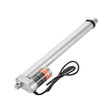 Linear Actuator 12V, 12 Inch High Load 330lbs/1500N Linear Actuator, 0.19"/s Linear Motion Actuator with Mounting Bracket and IP54 Protection.