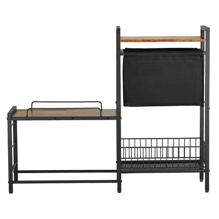 Pet Feeding Station with Storage Dog Food & Toy Organizer Raised Dog Bowls.