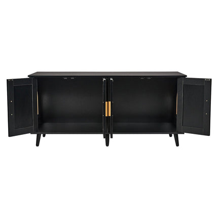 Cat Litter Box Enclosure Wooden Litter Box Furniture Hidden 2 Rooms Black.