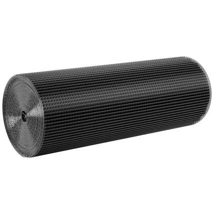 Hardware Cloth 61cm x 15.2m, 1/2 in 19 Gauge Galvanized Wire Mesh Roll, Weather-Resistant Vinyl Coated Chicken Wire Fencing, Heavy Duty Welded Garden Plant Fencing for Rabbit Cage Snake Fence.