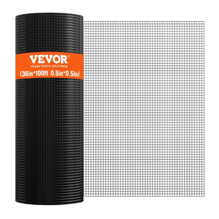 Hardware Cloth, 36'' x 100' Galvanized Wire Mesh Roll, 19 Gauge Chicken Wire Fence Roll, Vinyl Coating Metal Wire Mesh for Chicken Coop Barrier, Rabbit Snake Fences, Poultry Enclosures.