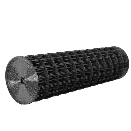 Hardware Cloth 91cm x 7.62m, 2 x 3 in Mesh 16 Gauge Galvanized Wire Mesh Roll, Weather-Resistant Vinyl Coated Chicken Wire Fencing, Heavy Duty Welded Garden Plant Fencing for Rabbit Cage Snake.