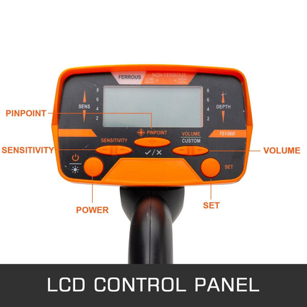 Metal Detector Waterproof Disc Metal detectors Underwater Underground high Accuracy LCD Display Metal Detector for Adults and Children Headphone Automatic Detector (Yellow 3010).