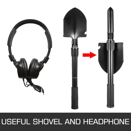 Metal Detector Waterproof Disc Metal detectors Underwater Underground high Accuracy LCD Display Metal Detector for Adults and Children Headphone Automatic Detector (Yellow 3010).