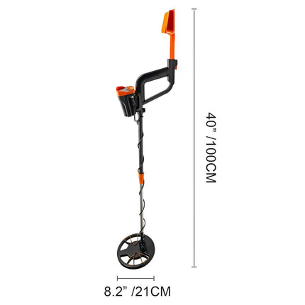 Metal Detector Waterproof Disc Metal detectors Underwater Underground high Accuracy LCD Display Metal Detector for Adults and Children Headphone Automatic Detector (Yellow 3010).