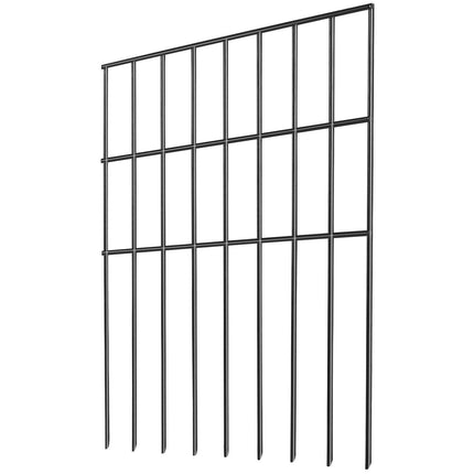 Garden Fence, No Dig Fence 44(H)x33(L)cm Animal Barrier Fence, Underground Decorative Garden Fencing with 3.81 cm Spike Spacing, Metal Dog Fence for the Yard and Outdoor Patio, 28 Pack.