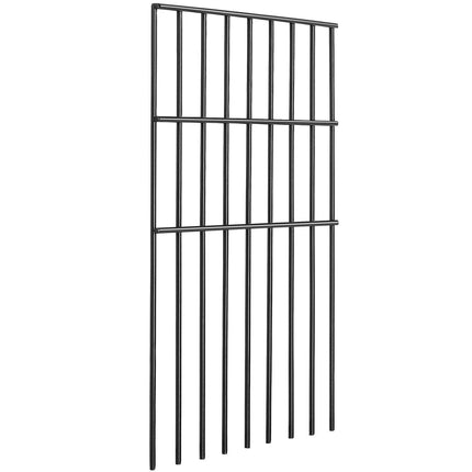 Garden Fence, No Dig Fence 44(H)x33(L)cm Animal Barrier Fence, Underground Decorative Garden Fencing with 3.81 cm Spike Spacing, Metal Dog Fence for the Yard and Outdoor Patio, 28 Pack.