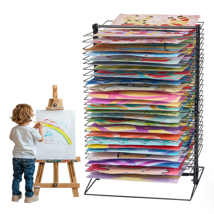 Art Drying Rack 50 Removable Shelves Painting Drying Rack for Classroom.