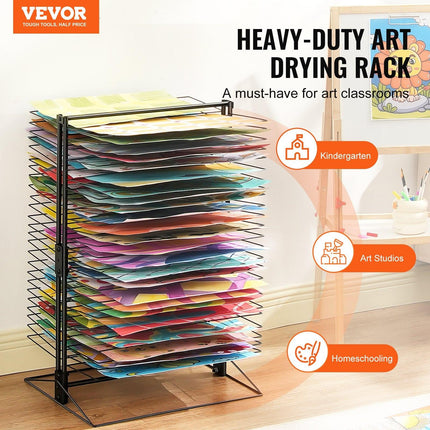 Art Drying Rack 50 Removable Shelves Painting Drying Rack for Classroom.
