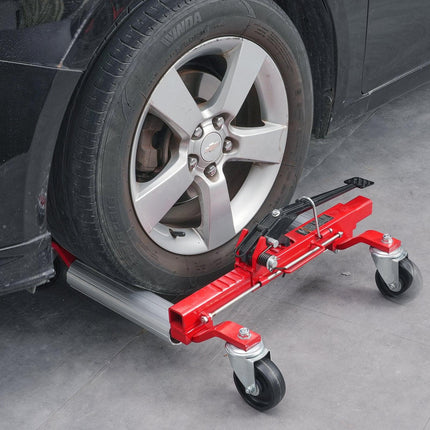 Wheel Dolly, Max Capacity 1500 Lbs Car Dolly, Car Jack Dolly Lifter with 360° Rotatable Wheels, Heavy Duty Vehicle Positioning Ratchet Tire Jack, for Vehicle Car Auto Repair Moving.