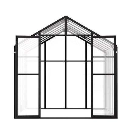 Polycarbonate Greenhouse 8 x 12 Ft Outdoor Walk-in Greenhouse for Garden.