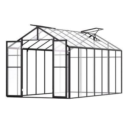 Polycarbonate Greenhouse 8 x 14 Ft Outdoor Walk-in Greenhouse for Garden.