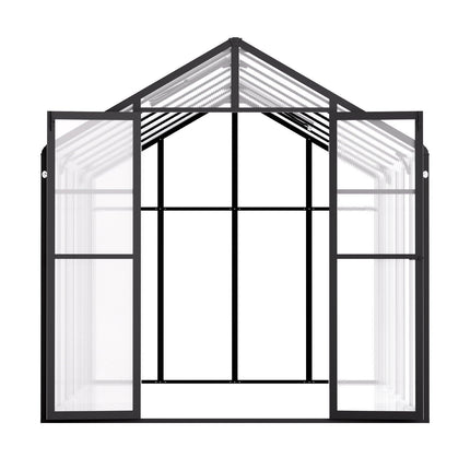 Polycarbonate Greenhouse 8 x 14 Ft Outdoor Walk-in Greenhouse for Garden.