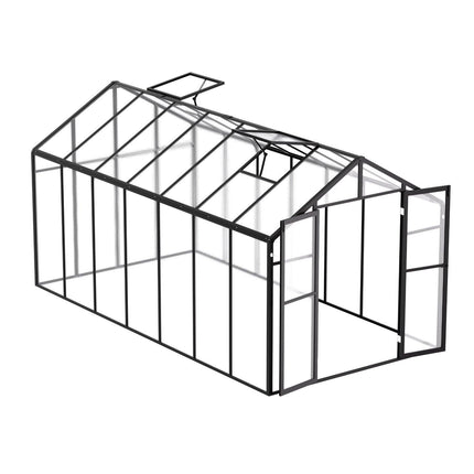 Polycarbonate Greenhouse 8 x 14 Ft Outdoor Walk-in Greenhouse for Garden.