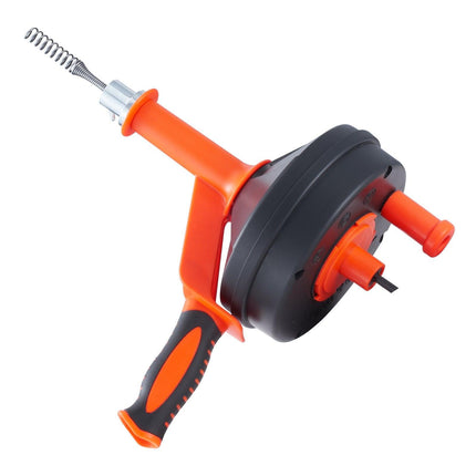 VEVOR Drain Auger 25ft 1/4in Drum Plumbing Drain Snake Clog Remover Manual-feed.