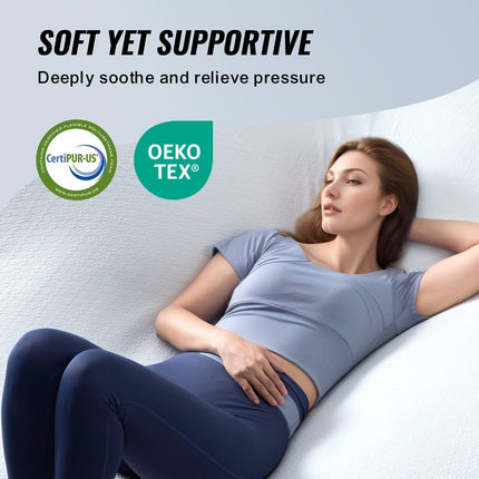 Mattress Topper Memory Foam Detachable & Washable Queen 76.2 mm Thickness.