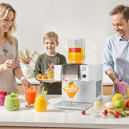 Snowflake Ice Machine, 40KG/24H Snowflake Ice Maker, Ice-Shaver Machine with Stainless Steel Blade, Electric Snow Cone Maker with 1.8L Tank, 90S Fast Pre-Cooling, for Home & Small Gatherings.