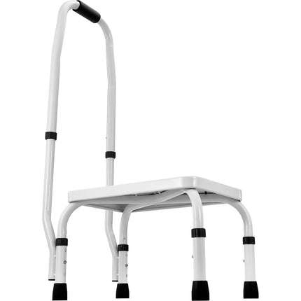 Step Stool 1-Step 150KG Capacity, 3 Adjustable Height with Handle Steel Step Ladder, Portable Toddler Step Stools for Adults, Non-Slip Sturdy Step Ladders for Office, RVs, Pets.