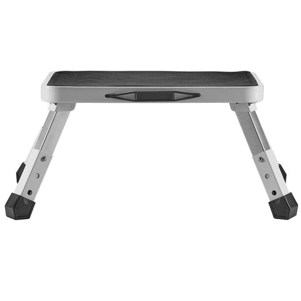 Step Stool 1-Step 150KG Capacity, Folding Steel Step Ladder 3 Adjustable Height, Portable Toddler Step Stools for Adults, Non-Slip Sturdy Step Ladders for Office, RVs, Pets, Bathrooms,Bedrooms.