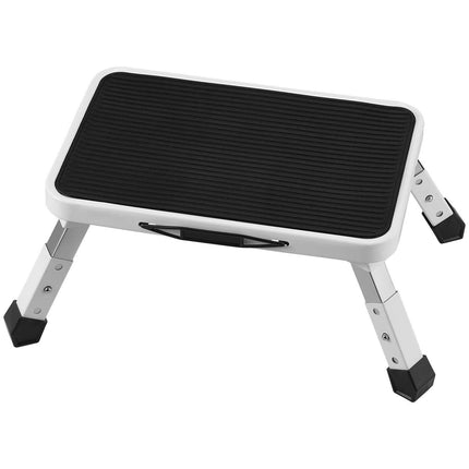 Step Stool 1-Step 150KG Capacity, Folding Steel Step Ladder 3 Adjustable Height, Portable Toddler Step Stools for Adults, Non-Slip Sturdy Step Ladders for Office, RVs, Pets, Bathrooms,Bedrooms.