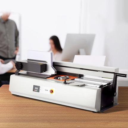 Thermal Binding Machine, 400 Sheets Capacity Hot Glue Binding Machine, Thermal Book Binder 40mm Binding Thickness A3(Short Edge)/A4/A5 Document.