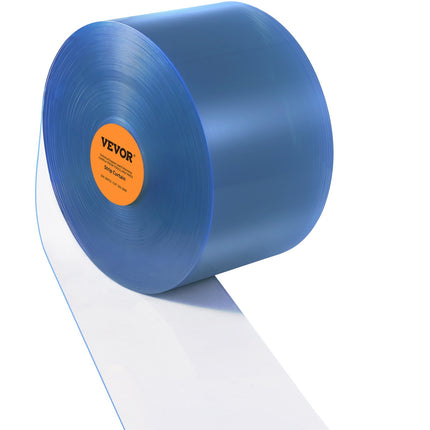 Strip Curtain, 3048 cm L x 30.5 cm W x 3 mm Thickness, Clear PVC Smooth Curtain Strip Door Bulk Roll, Plastic Door Strips for Doorway of Supermarket, Garage, Warehouse, Barn, Pet Animal House.