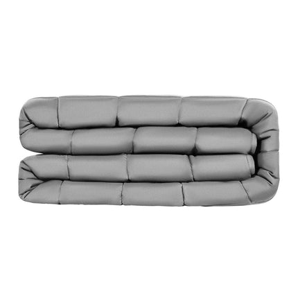 Weighted Blanket, 11 kg, 2235 x 2640 mm King Size, Cooling Breathable Heavy Blanket with Glass Beads, All-Season Use, Suitable for 113-140 kg Adults, Anxiety Stress Relief, Improve Sleep, Grey.