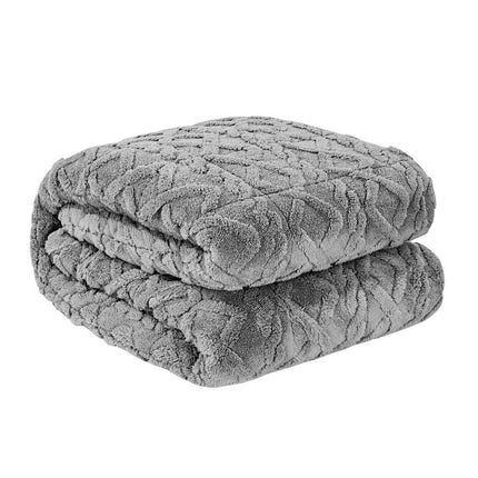 VEVOR Weighted Blanket, 9 kg, 1524 x 2032 mm Queen Size, Sherpa Fleece Heavy Blanket with Glass Beads, Soft Warm Cozy Fluffy Touch, for 90-113 kg Adults, Anxiety Stress Relief, Improve Sleep, Grey.