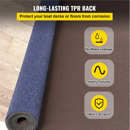 Indoor Outdoor Rug Carpet Blue 6x18ft Area Rugs Runner for Patio Deck, 1.8*5.5m.