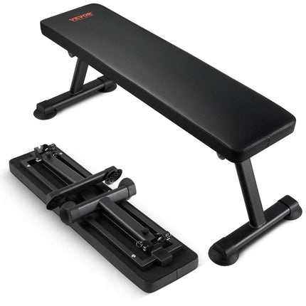 Flat Weight Bench, Foldable Strength Training Bench, Utility Workout Bench for Full Body Workout, 1000 LBS Press Bench for Home Gym Exercise, for Multi-Purpose Weight Training and Ab Exercises.