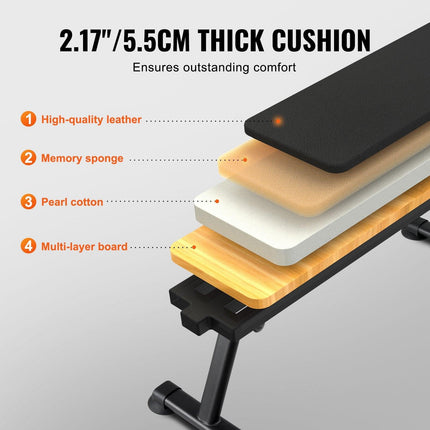 Flat Weight Bench, Foldable Strength Training Bench, Utility Workout Bench for Full Body Workout, 1000 LBS Press Bench for Home Gym Exercise, for Multi-Purpose Weight Training and Ab Exercises.