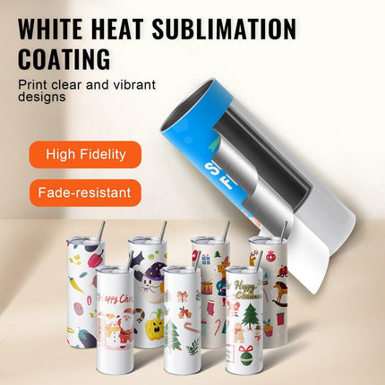 50 Pack Straight Sublimation Tumblers, 20 oz Blank Tumbler Bulk, Stainless Steel Double Wall Tumbler Cups with Straw, Lid, Brush, Base, Shrink Wrap, Gift Box, for Heat Press and Heat Transfer.