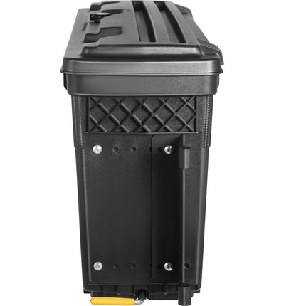 Truck Bed Storage Box, Lockable Swing Case with Password Padlock, 6.6 Gal/25 L ABS Wheel Well Tool Box, Waterproof and Durable, Compatible with Ford F-150 2015-2021, Passenger Side.