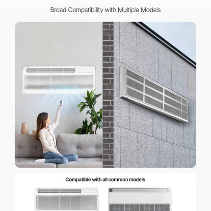 Air Conditioner Wall Sleeve 42 in with Exterior Grille Wall AC Sleeve.