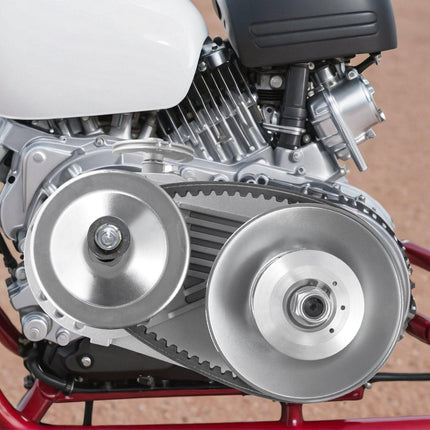 Drive Clutch, 2-8HP Engine, 2000 RPM High-Strength Drive Clutch with Asymmetric Designed Wheels & Robust Rubber Belt, Sturdy & Durable Clutch with Full Accessories, Fit for Various Engines.