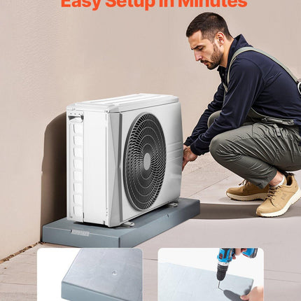 Mini Split Pad for 9000-36000 BTU Anti Vibration Outdoor Pads.