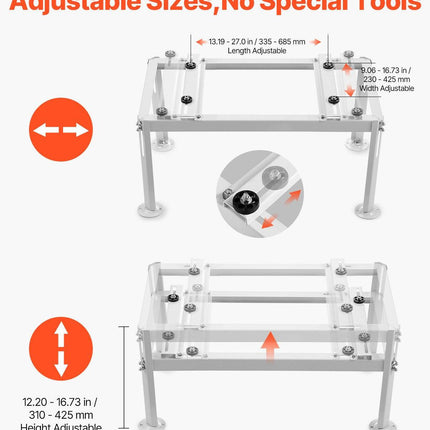 Mini Split Ground Stand Adjustable for 9000-24000 BTU 200kg Load.