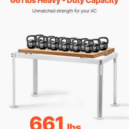 Mini Split Ground Stand Adjustable Anti Vibration for 9000-36000 BTU.