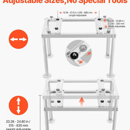 Mini Split Ground Stand Adjustable Anti Vibration for 9000-18000 BTU.