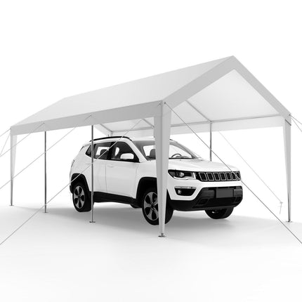 Carport Car Canopy 10 x 20 FT Heavy Duty Portable Car Shelter Tent White.
