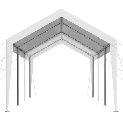 Carport Car Canopy 10 x 20 FT Heavy Duty Portable Car Shelter Tent White.
