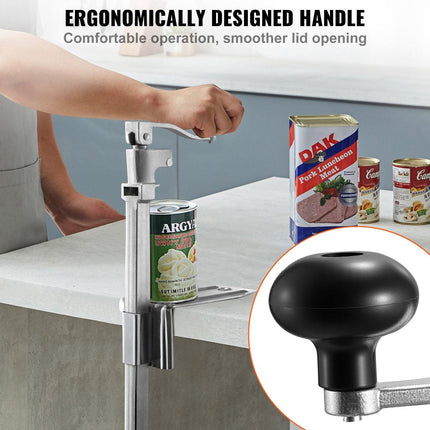 Commercial Can Opener, Heavy-Duty Manual Tabletop Cans Opener for Cans Up to 300 mm Height, Height-Adjustable Professional Can Openers with Stainless Steel Blade, for Restaurant & Food Store.