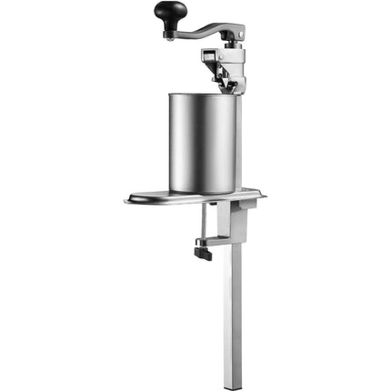Commercial Can Opener, Heavy-Duty Manual Tabletop Cans Opener for Cans Up to 300 mm Height, Height-Adjustable Can Openers Fixed with Screws & Table Clamp, for Restaurant, Hotel, and Food Store.